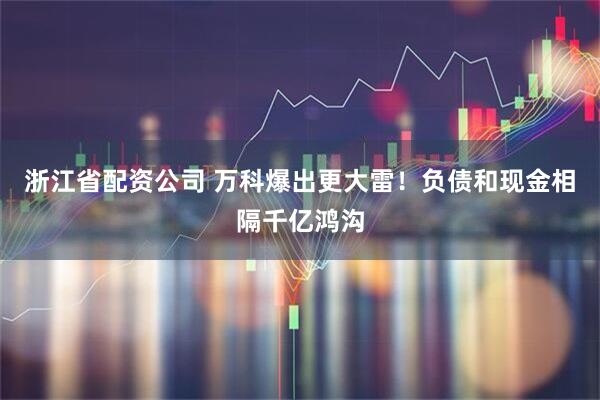 浙江省配资公司 万科爆出更大雷！负债和现金相隔千亿鸿沟
